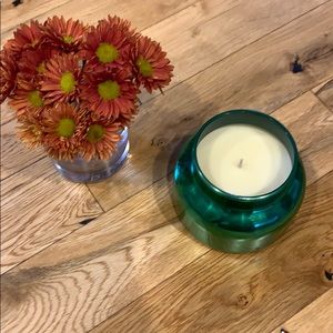 Capri BLUE Volcano Candle 19 oz Metallic Green